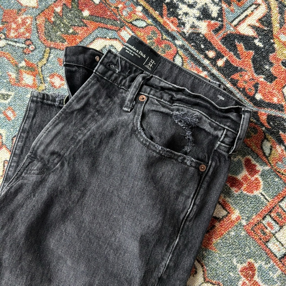 Abercrombie & Fitch Vintage Stretch 90S Slim black